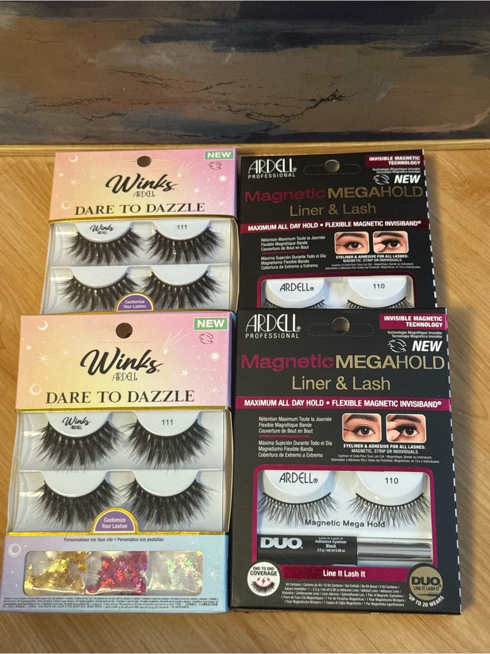 Ardell Magnetic MegaHold & Winks Dare To Dazzle Lash Set - Black (4 sets)